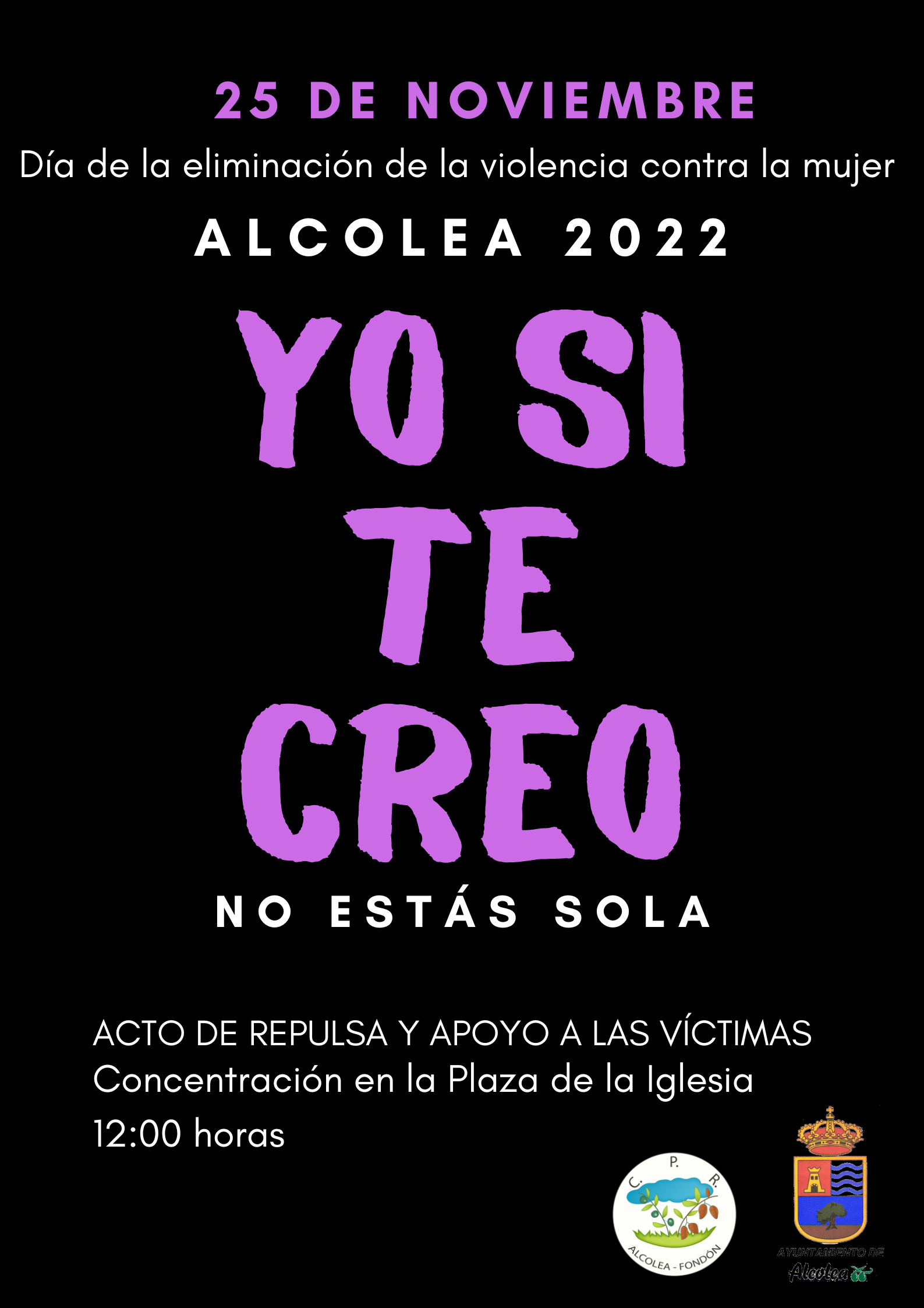 DÍA INTERNACIONAL CONTRA LA VIOLENCIA DE GÉNERO ALCOLEA 2022